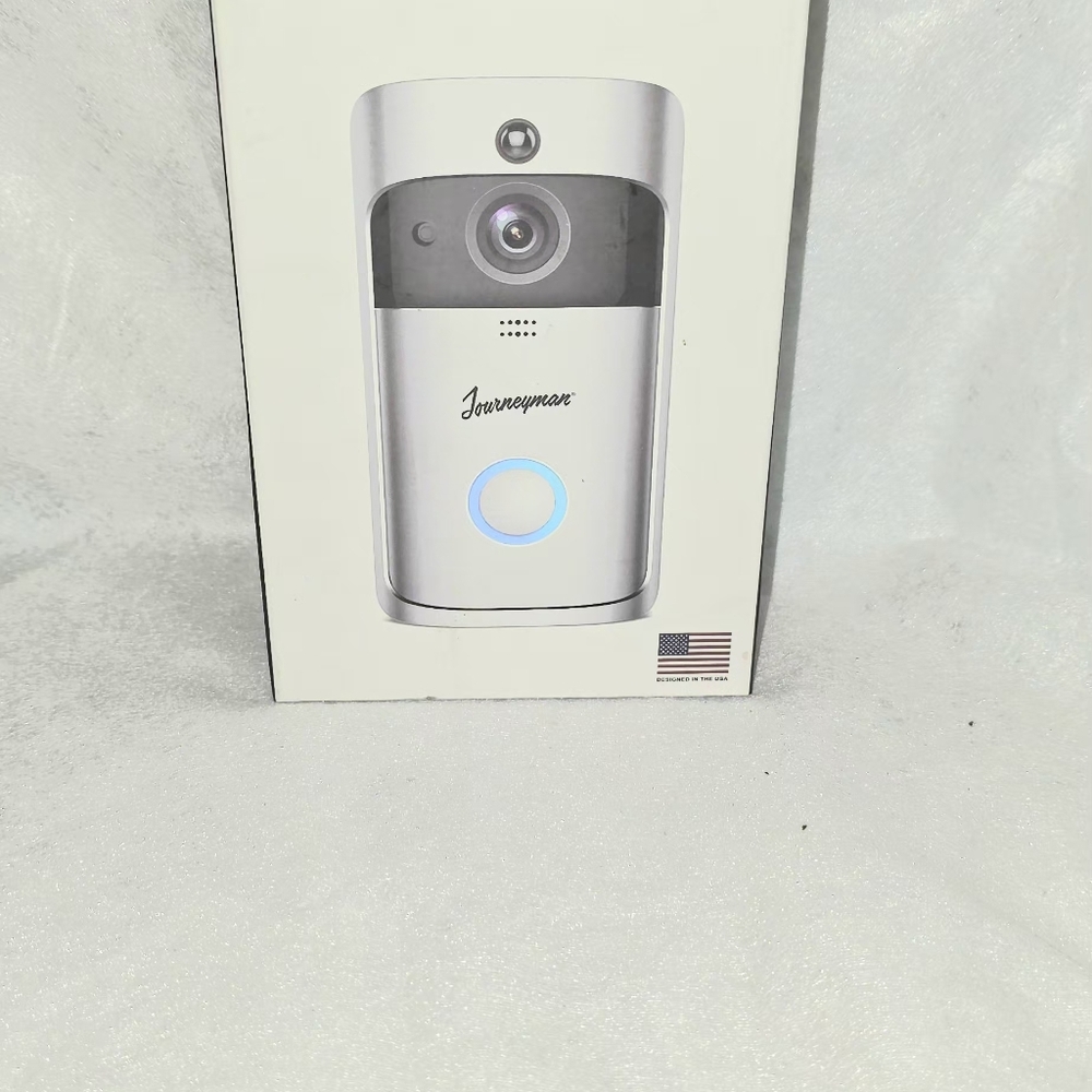 Journeyman Video Doorbell in Silver and Black